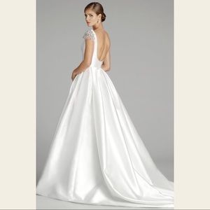 Alvina Valenta pearl dress - size 2/4 - debutante, wedding - beaded gown